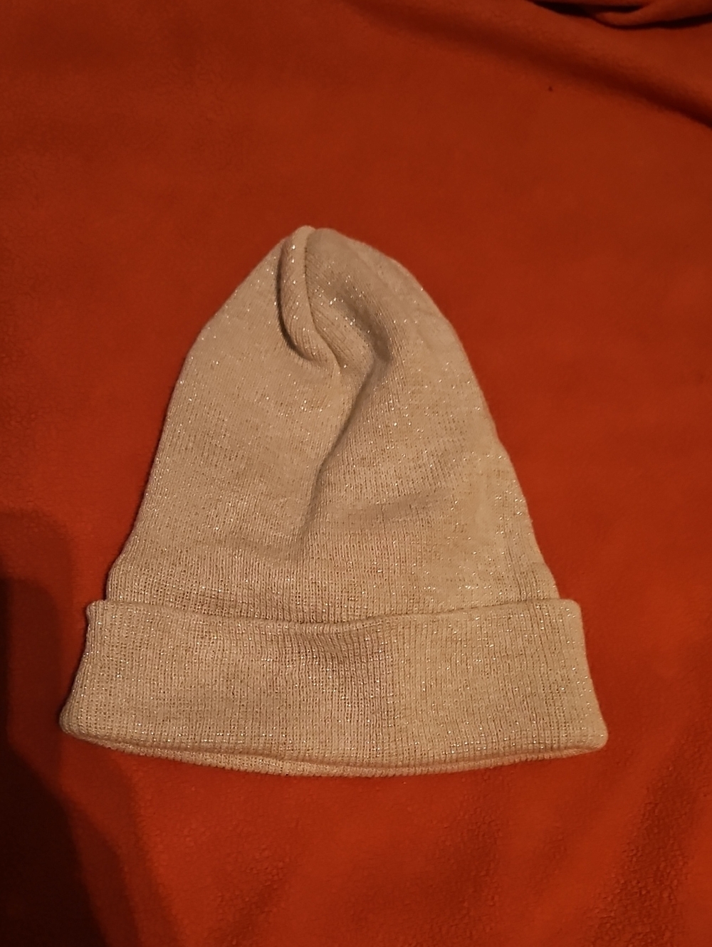Sparkle Knit Beanie - Light Beige